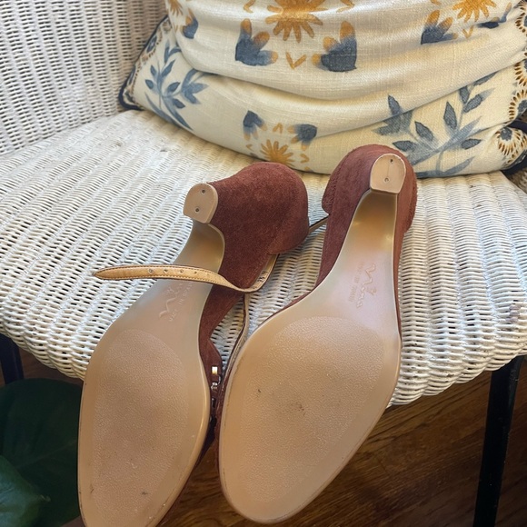 1970s Nina brown suede wedge heels - 9.5 - Picture 4 of 4